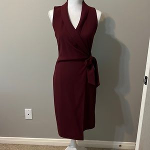 Black Halo Carla Tailored Wrap dress